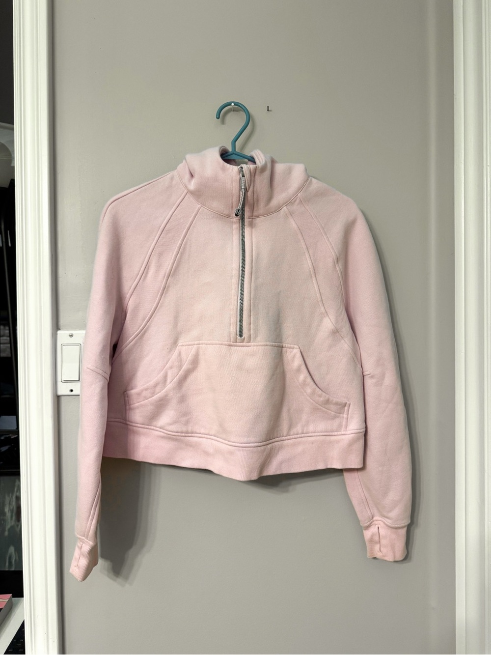 Lululemon Half Zip Oversized Scuba - Meadowsweet Pink